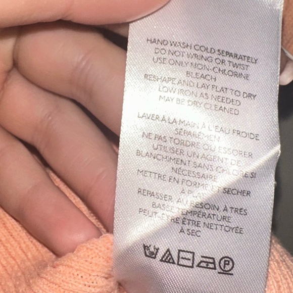 NWT Kimchi Blue Peach Knit Cropped lightweight Sweater short sleeve top S summer - Picture 5 of 6